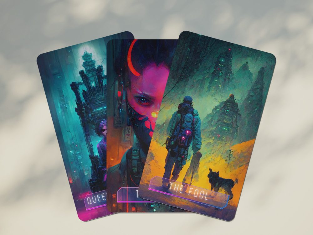 cyberpunk tarot cards