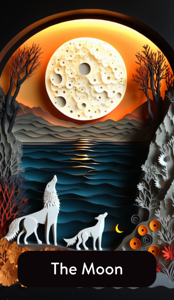 the moon tarot card meaning quilling tarot deck