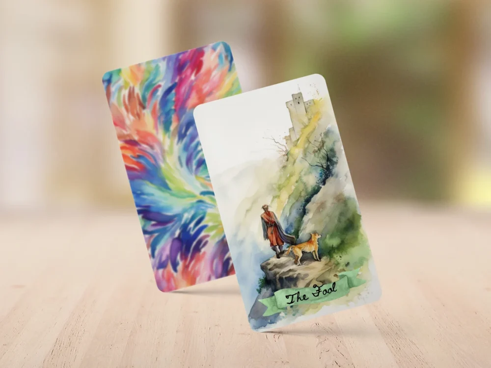watercolor tarot cards