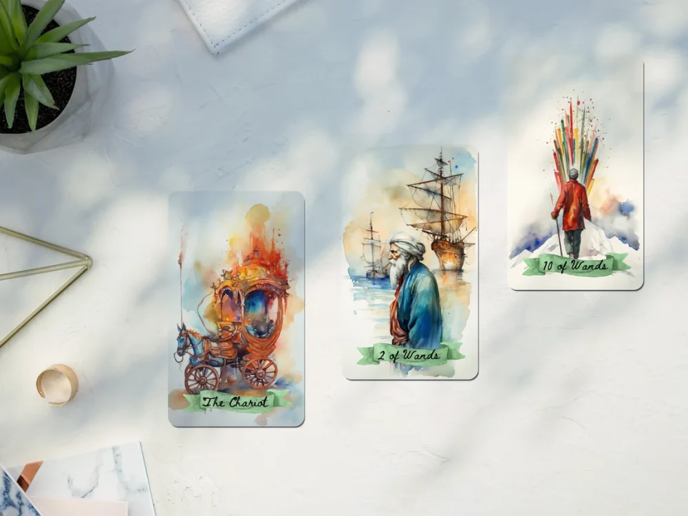 watercolor tarot deck