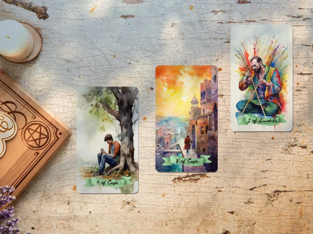 watercolor tarot deck