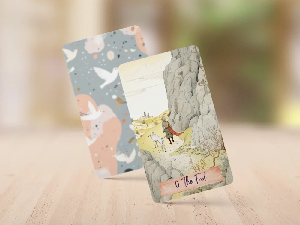 pastel colored tarot deck